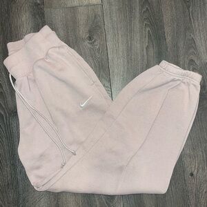 Pastel pinkish Nike joggers